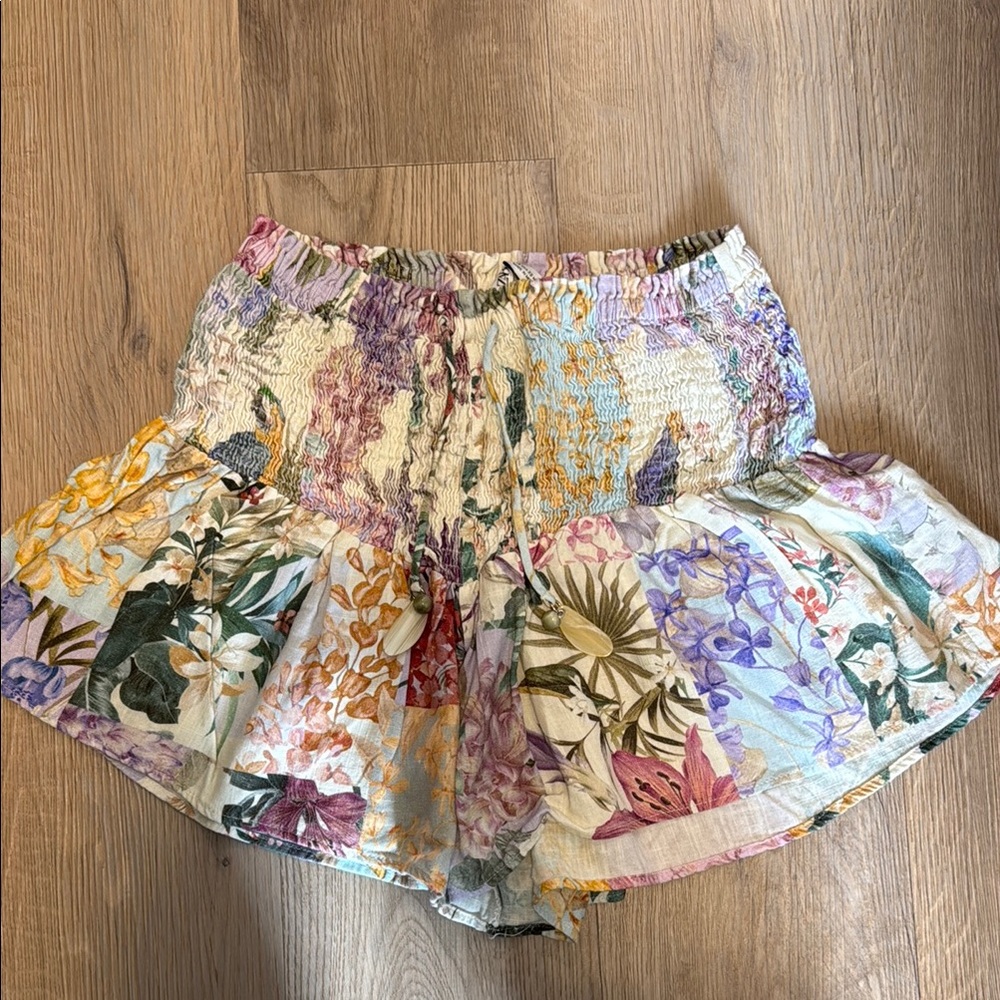 Zara Tropical Print Shorts